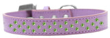 Sprinkles Dog Collar Lime Green Crystals