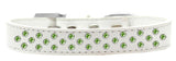 Sprinkles Dog Collar Lime Green Crystals