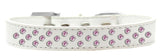 Sprinkles Dog Collar Light Pink Crystals