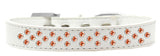 Sprinkles Dog Collar Orange Crystals