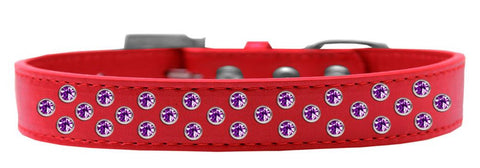 Sprinkles Dog Collar Purple Crystals