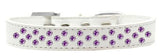 Sprinkles Dog Collar Purple Crystals