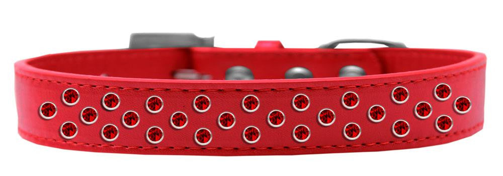 Sprinkles Dog Collar Red Crystals