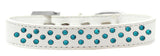 Sprinkles Dog Collar Southwest Turquoise Pearls