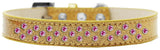 Sprinkles Ice Cream Dog Collar Bright Pink Crystals