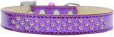 Sprinkles Ice Cream Dog Collar Light Pink Crystals