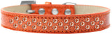 Sprinkles Ice Cream Dog Collar Orange Crystals