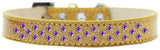 Sprinkles Ice Cream Dog Collar Purple Crystals