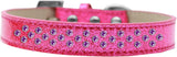 Sprinkles Ice Cream Dog Collar Purple Crystals