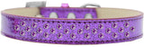 Sprinkles Ice Cream Dog Collar Purple Crystals