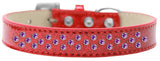 Sprinkles Ice Cream Dog Collar Purple Crystals