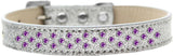 Sprinkles Ice Cream Dog Collar Purple Crystals