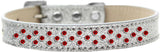 Sprinkles Ice Cream Dog Collar Red Crystals