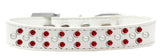 Sprinkles Dog Collar Pearl And Red Crystals