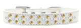 Sprinkles Dog Collar Pearl And Yellow Crystals