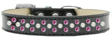 Sprinkles Ice Cream Dog Collar Pearl And Bright Pink Crystals