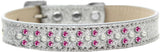 Sprinkles Ice Cream Dog Collar Pearl And Bright Pink Crystals