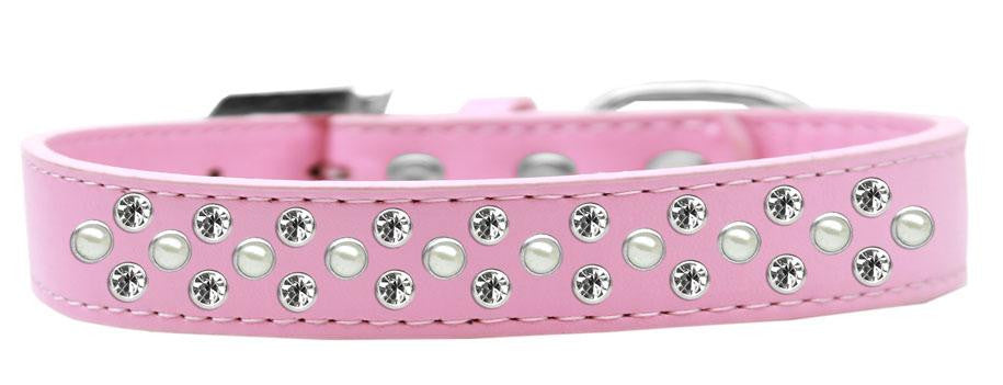 Sprinkles Dog Collar Pearl And Clear Crystals