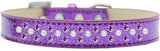 Sprinkles Ice Cream Dog Collar Pearl And Purple Crystals