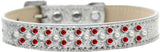 Sprinkles Ice Cream Dog Collar Pearl And Red Crystals