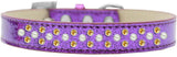 Sprinkles Ice Cream Dog Collar Pearl And Yellow Crystals