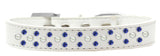 Sprinkles Dog Collar Pearl And Blue Crystals