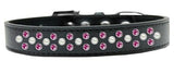 Sprinkles Dog Collar Pearl And Bright Pink Crystals