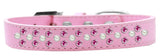 Sprinkles Dog Collar Pearl And Bright Pink Crystals