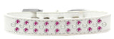 Sprinkles Dog Collar Pearl And Bright Pink Crystals