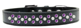 Sprinkles Dog Collar Pearl And Purple Crystals