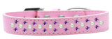 Sprinkles Dog Collar Pearl And Purple Crystals