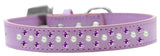 Sprinkles Dog Collar Pearl And Purple Crystals