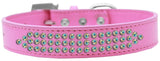 Three Row Ab Crystal Dog Collar