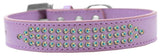 Three Row Ab Crystal Dog Collar