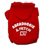 Aberdoggie Ny Screenprint Pet Hoodies