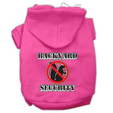 Backyard Security Screen Print Pet Hoodies