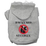 Backyard Security Screen Print Pet Hoodies