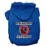 Backyard Security Screen Print Pet Hoodies