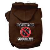 Backyard Security Screen Print Pet Hoodies