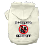 Backyard Security Screen Print Pet Hoodies