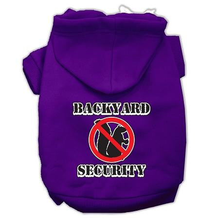 Backyard Security Screen Print Pet Hoodies