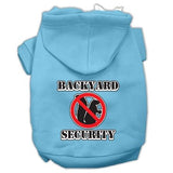 Backyard Security Screen Print Pet Hoodies