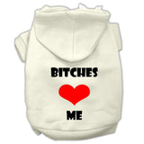 Bitches Love Me Screen Print Pet Hoodies