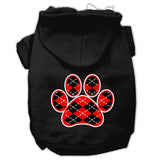 Argyle Paw  Screen Print Pet Hoodies