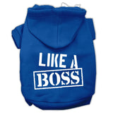 Like A Boss Screen Print Pet Hoodies