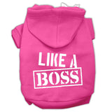 Like A Boss Screen Print Pet Hoodies