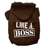 Like A Boss Screen Print Pet Hoodies