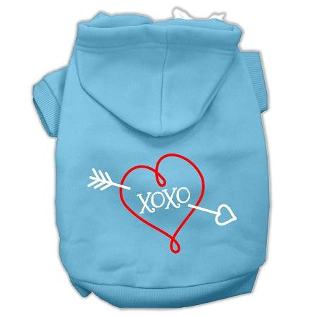 Xoxo Screen Print Pet Hoodies