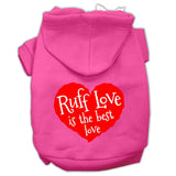 Ruff Love Screen Print Pet Hoodies