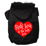 Ruff Love Screen Print Pet Hoodies